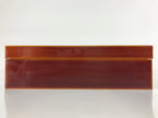 Japanese Lacquered Wooden Lidded Fumibako Letter Box Vtg Silk Shunkei Nuri FB81