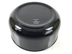 Japanese Lacquered Wooden Lidded Rice Container Vtg Bento Box Black Fish L370