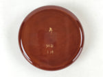 Japanese Lacquered Wooden Lidded Serving Bowl Vtg Brown Shunkei-Nuri LWB76