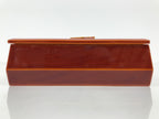 Japanese Lacquered Wooden Lunch Box Bento Hida Shunkei Vtg Brown Jubako LWB180
