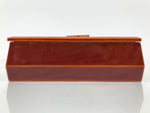Japanese Lacquered Wooden Lunch Box Bento Hida Shunkei Vtg Brown Jubako LWB180