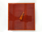 Japanese Lacquered Wooden Lunch Box Bento Hida Shunkei Vtg Brown Jubako LWB180