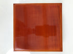 Japanese Lacquered Wooden Lunch Box Bento Hida Shunkei Vtg Brown Jubako LWB180