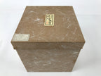 Japanese Lacquered Wooden Lunch Box Bento Vtg Shunkei Chopsticks Brown LWB113