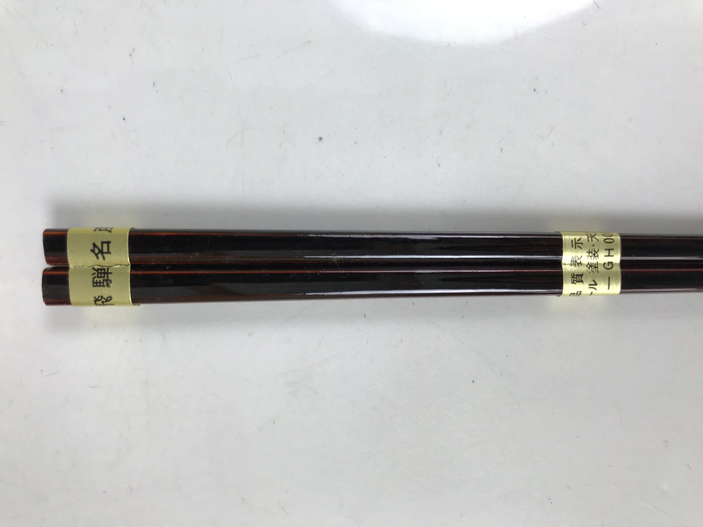Japanese Lacquered Wooden Lunch Box Bento Vtg Shunkei Chopsticks Brown LWB113