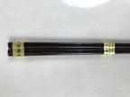 Japanese Lacquered Wooden Lunch Box Bento Vtg Shunkei Chopsticks Brown LWB113
