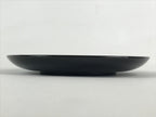 Japanese Lacquered Wooden Meimeizara Plate Vtg Sara Makie Tsuru Crane Black L5