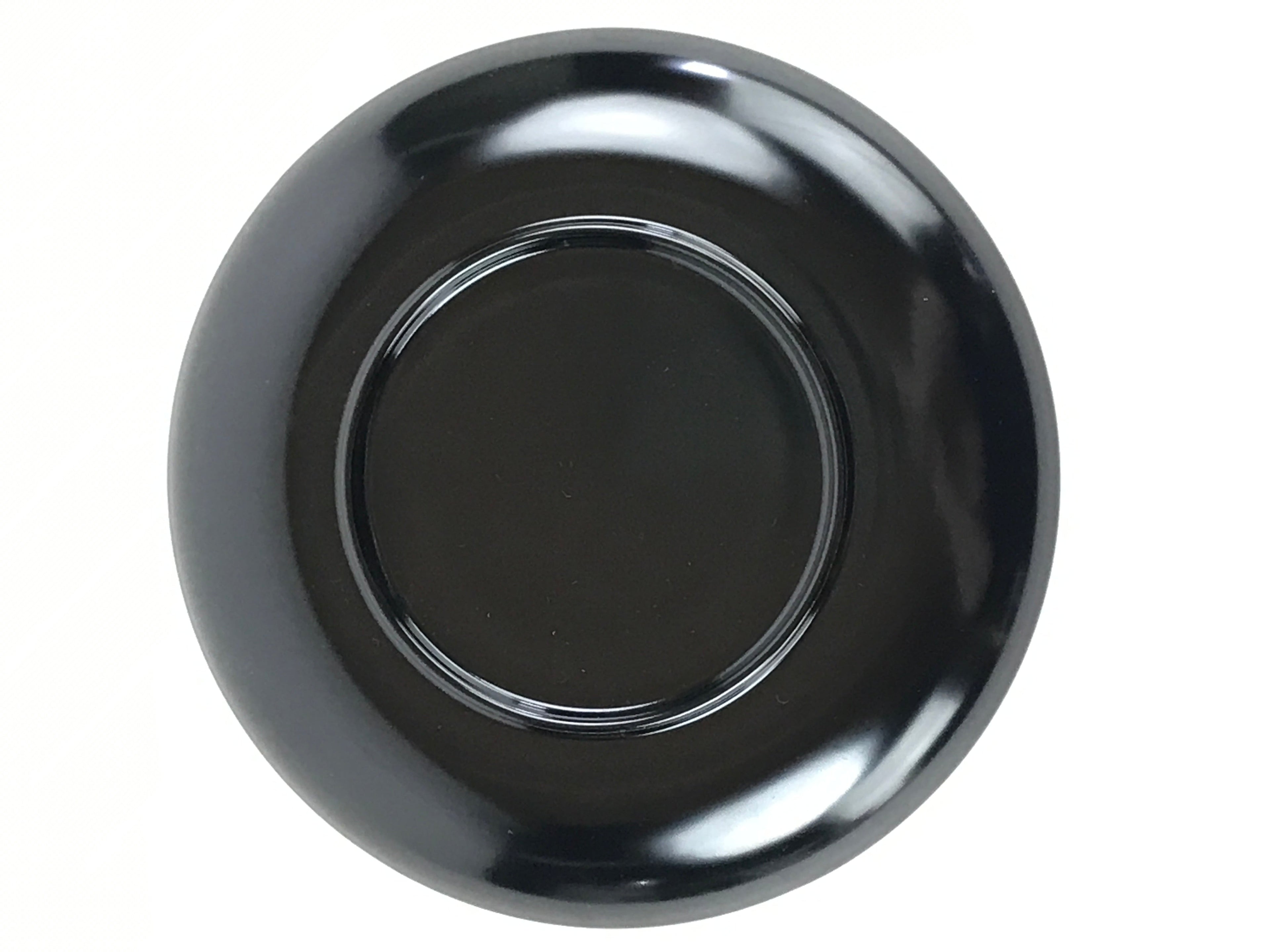 Japanese Lacquered Wooden Meimeizara Plate Vtg Sara Makie Tsuru Crane Black L6