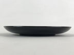 Japanese Lacquered Wooden Meimeizara Plate Vtg Sara Makie Tsuru Crane Black L7