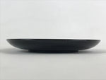 Japanese Lacquered Wooden Meimeizara Plate Vtg Sara Makie Tsuru Crane Black L8
