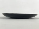 Japanese Lacquered Wooden Meimeizara Plate Vtg Sara Makie Tsuru Crane Black L8