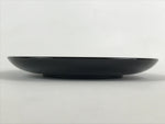 Japanese Lacquered Wooden Meimeizara Plate Vtg Sara Makie Tsuru Crane Black L8