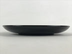 Japanese Lacquered Wooden Meimeizara Plate Vtg Sara Makie Tsuru Crane Black L9