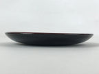 Japanese Lacquered Wooden Meimeizara Small Plate Vtg Makie Bird Red Gold L23