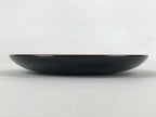 Japanese Lacquered Wooden Meimeizara Small Plate Vtg Makie Bird Red Gold L23