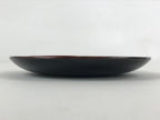 Japanese Lacquered Wooden Meimeizara Small Plate Vtg Red Gold Bird Makie L24