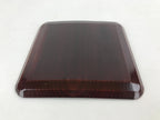 Japanese Lacquered Wooden Meimeizara Square Plate Vtg Sara Carved Pattern L40