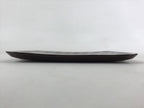 Japanese Lacquered Wooden Meimeizara Square Plate Vtg Sara Carved Pattern L40