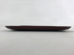 Japanese Lacquered Wooden Meimeizara Square Plate Vtg Sara Carved Pattern L40