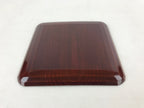 Japanese Lacquered Wooden Meimeizara Square Plate Vtg Sara Carved Pattern L45