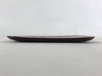 Japanese Lacquered Wooden Meimeizara Square Plate Vtg Sara Carved Pattern L45