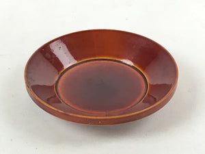 Japanese Lacquered Wooden Multipurpose Small Bowl Vtg Shunkei Nuri Round L51