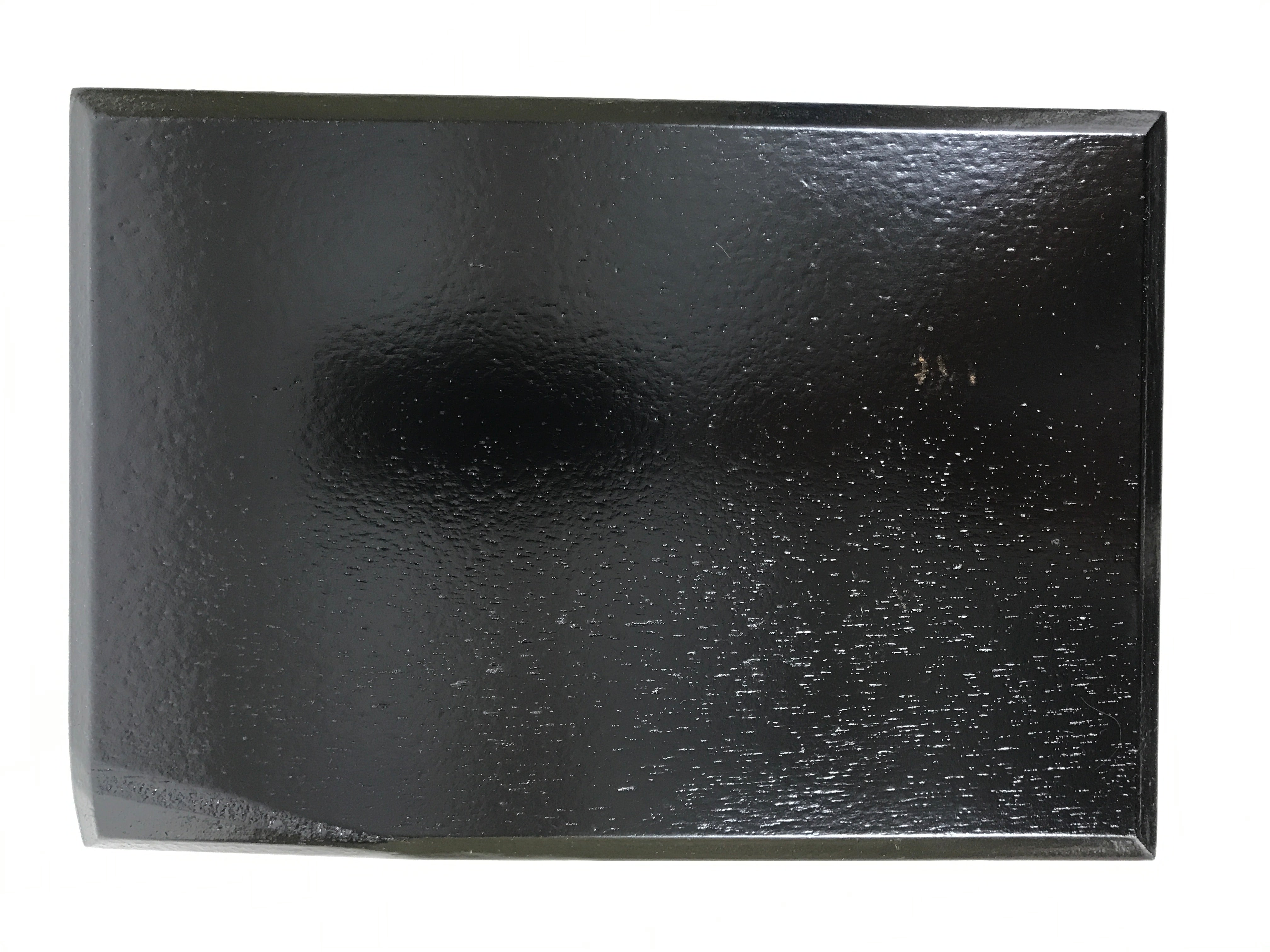 Japanese Lacquered Wooden Plate Vtg Rectangle Black Red Momiji Maple Sakura L538