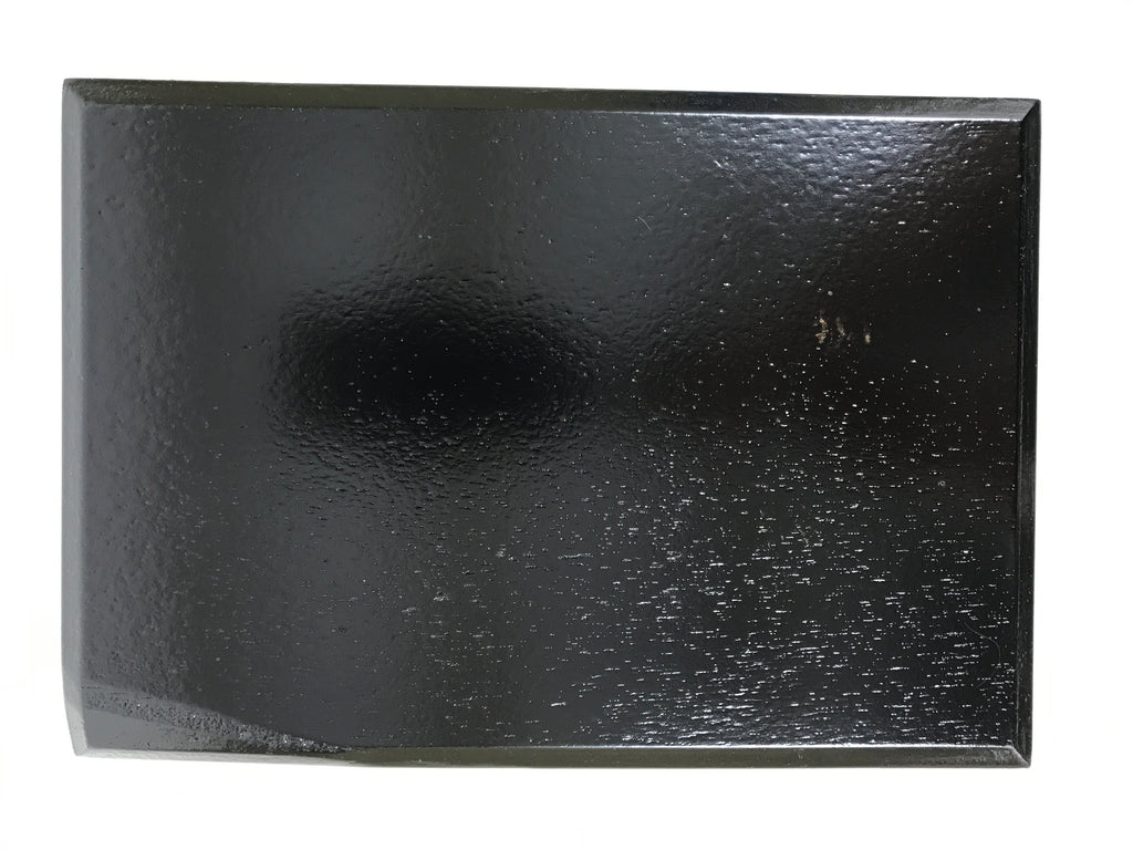 Japanese Lacquered Wooden Plate Vtg Rectangle Black Red Momiji Maple Sakura L538