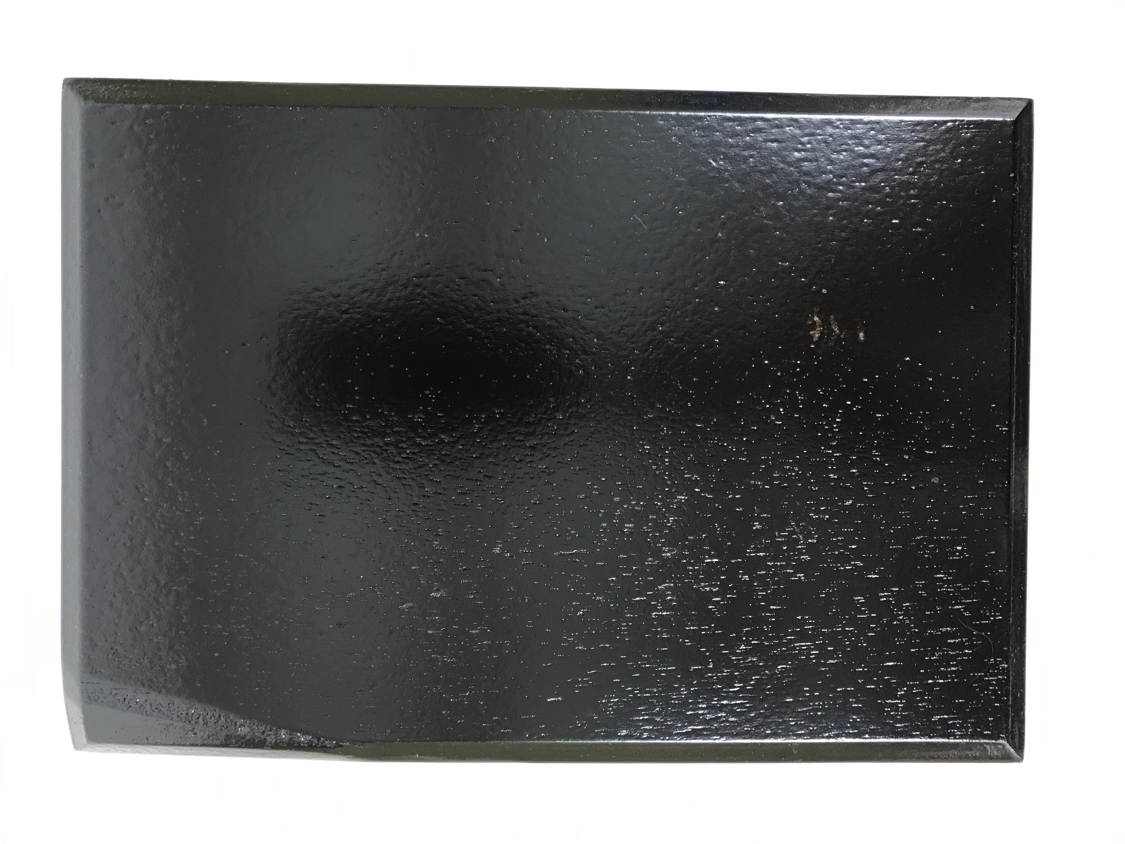 Japanese Lacquered Wooden Plate Vtg Rectangle Black Red Momiji Maple Sakura L538