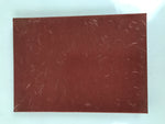 Japanese Lacquered Wooden Plate Vtg Rectangle Black Red Momiji Maple Sakura L538