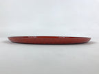 Japanese Lacquered Wooden Round Serving Tray Vtg Woven Bamboo Takezaiku L30