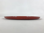 Japanese Lacquered Wooden Round Serving Tray Vtg Woven Bamboo Takezaiku L30