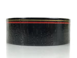 Japanese Lacquered Wooden Sake Snack Cup Vtg Kobachi Bowl Black Gold Red L525