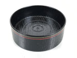 Japanese Lacquered Wooden Sake Snack Cup Vtg Kobachi Bowl Black Gold Red L525