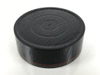 Japanese Lacquered Wooden Sake Snack Cup Vtg Kobachi Bowl Black Gold Red L525