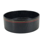 Japanese Lacquered Wooden Sake Snack Cup Vtg Kobachi Bowl Black Gold Red L525