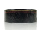 Japanese Lacquered Wooden Sake Snack Cup Vtg Kobachi Bowl Black Gold Red L526
