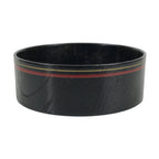 Japanese Lacquered Wooden Sake Snack Cup Vtg Kobachi Bowl Black Gold Red L526
