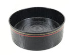 Japanese Lacquered Wooden Sake Snack Cup Vtg Kobachi Bowl Black Gold Red L527