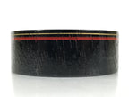 Japanese Lacquered Wooden Sake Snack Cup Vtg Kobachi Bowl Black Gold Red L527