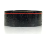 Japanese Lacquered Wooden Sake Snack Cup Vtg Kobachi Bowl Black Gold Red L527