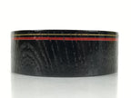 Japanese Lacquered Wooden Sake Snack Cup Vtg Kobachi Bowl Black Gold Red L527