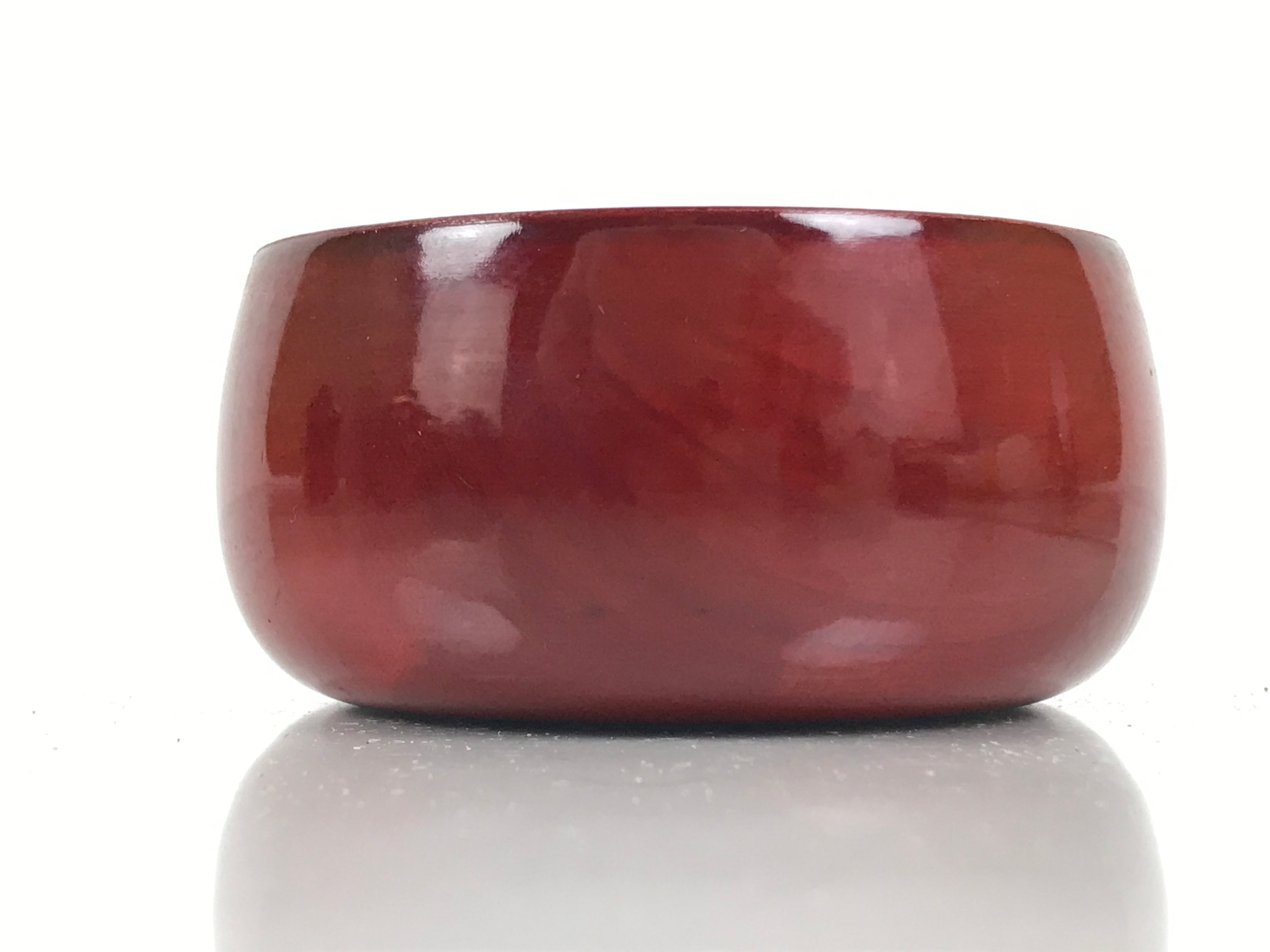 Japanese Lacquered Wooden Sake Snack Cup Vtg Kobachi Bowl Hida Shunkei L593