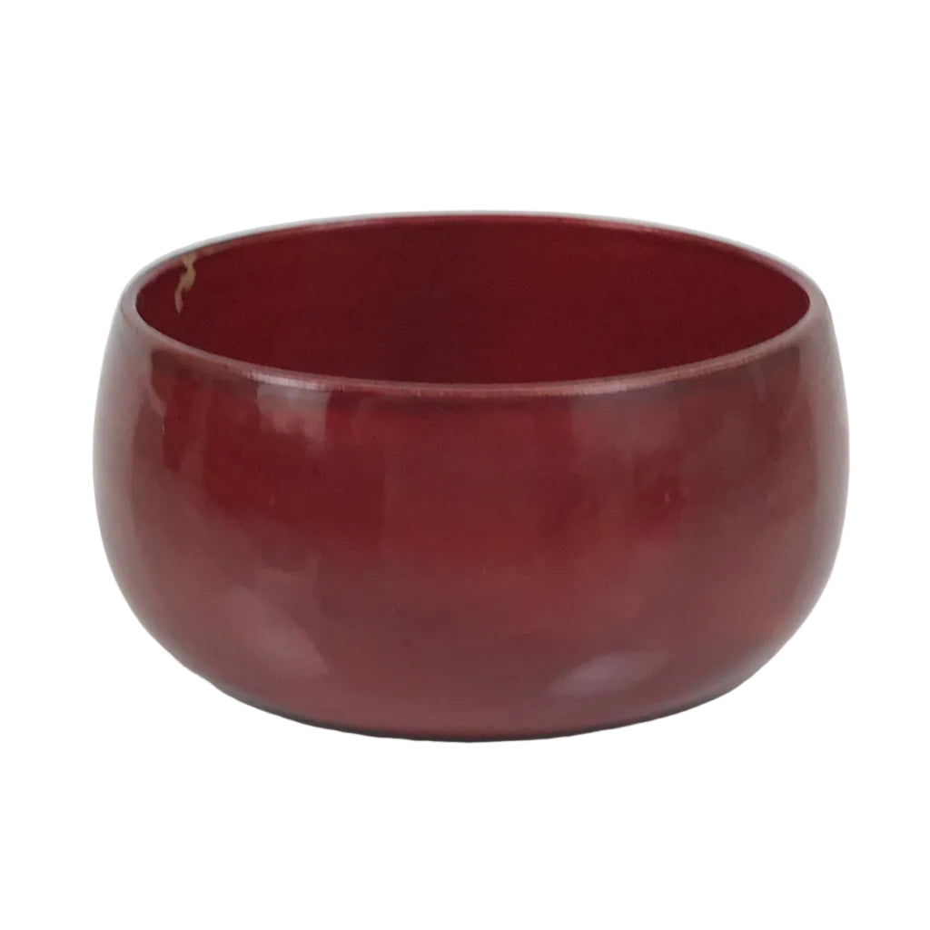 Japanese Lacquered Wooden Sake Snack Cup Vtg Kobachi Bowl Hida Shunkei L593