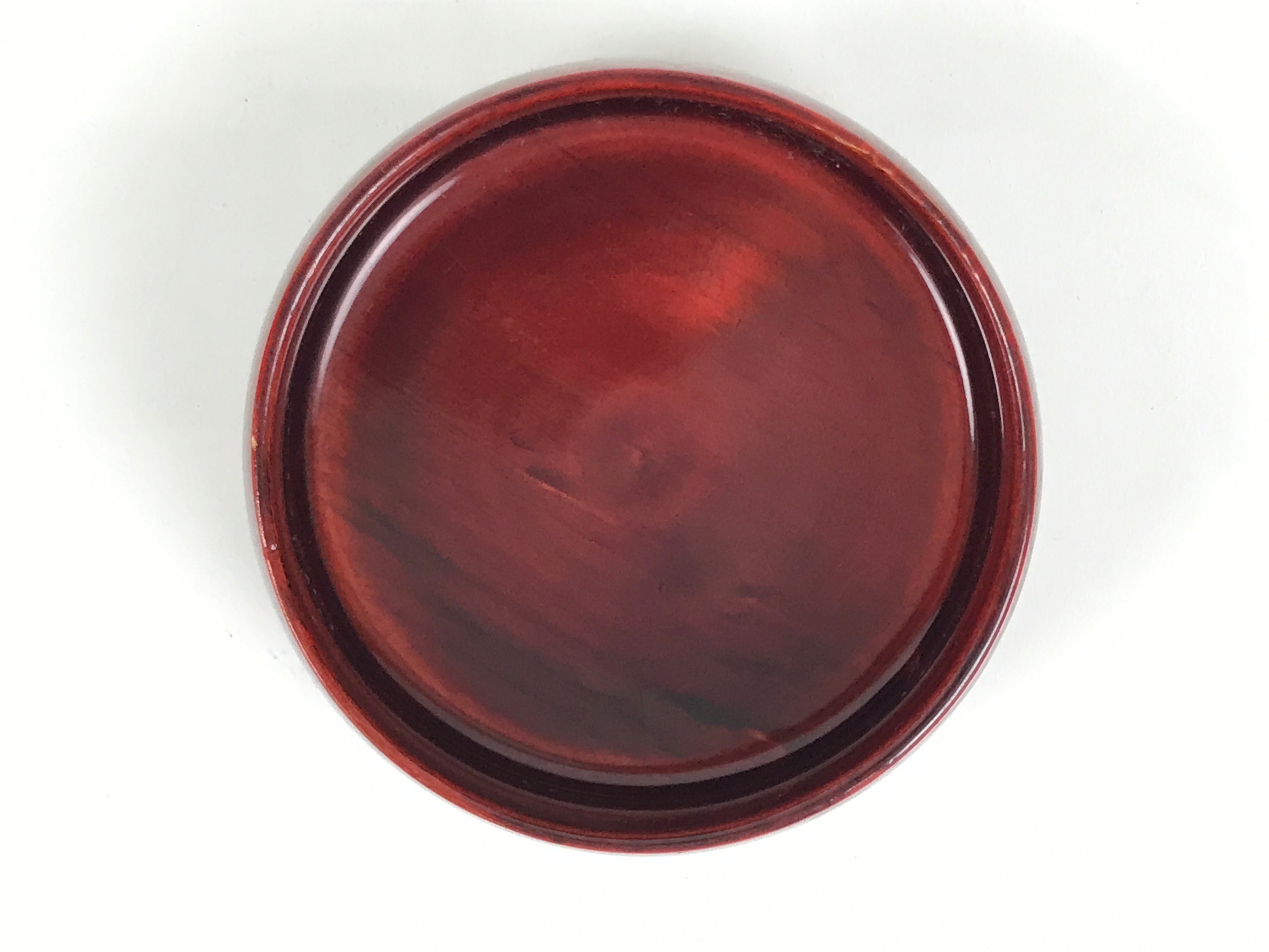 Japanese Lacquered Wooden Sake Snack Cup Vtg Kobachi Bowl Hida Shunkei L595