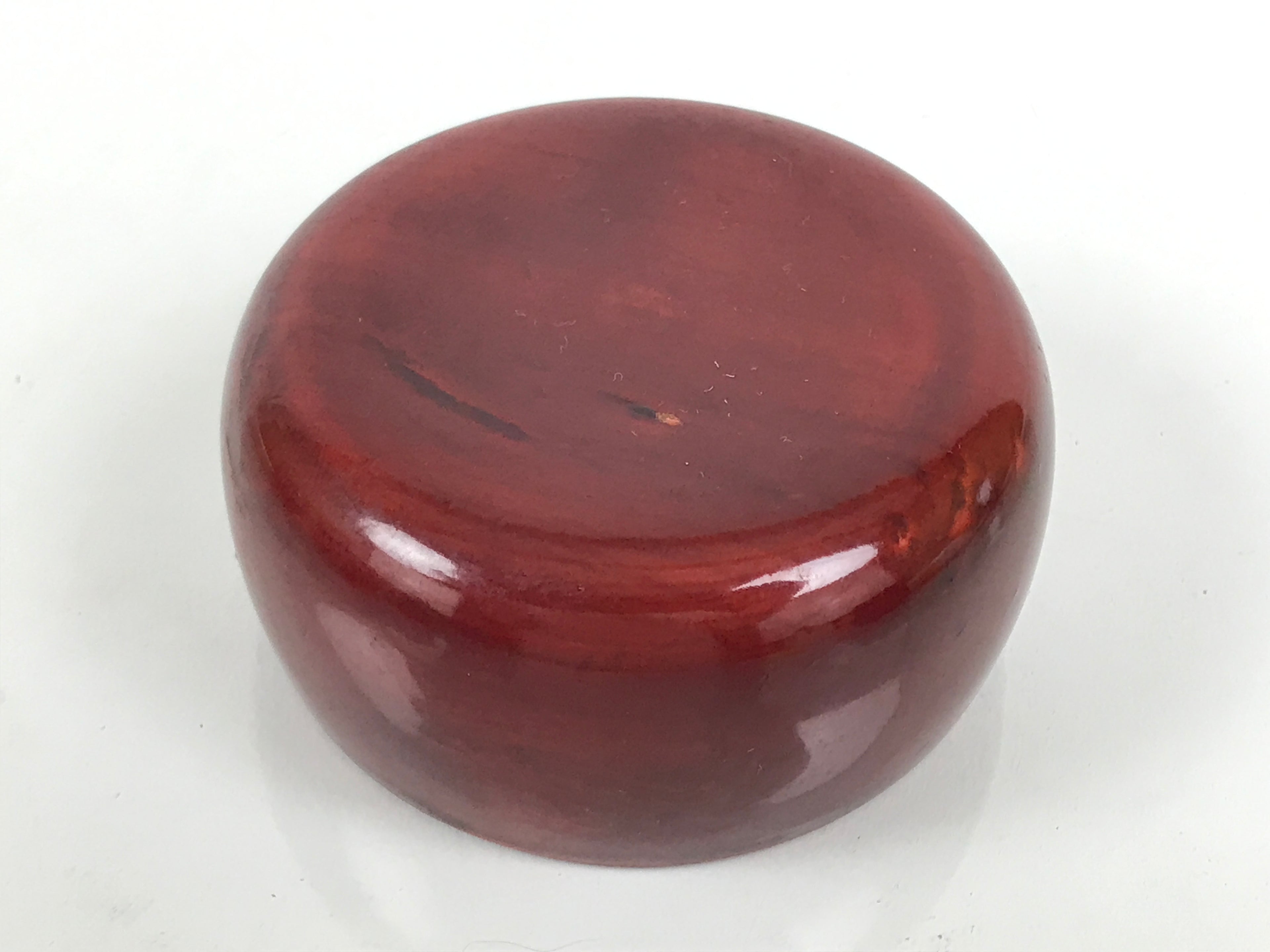 Japanese Lacquered Wooden Sake Snack Cup Vtg Kobachi Bowl Hida Shunkei L595