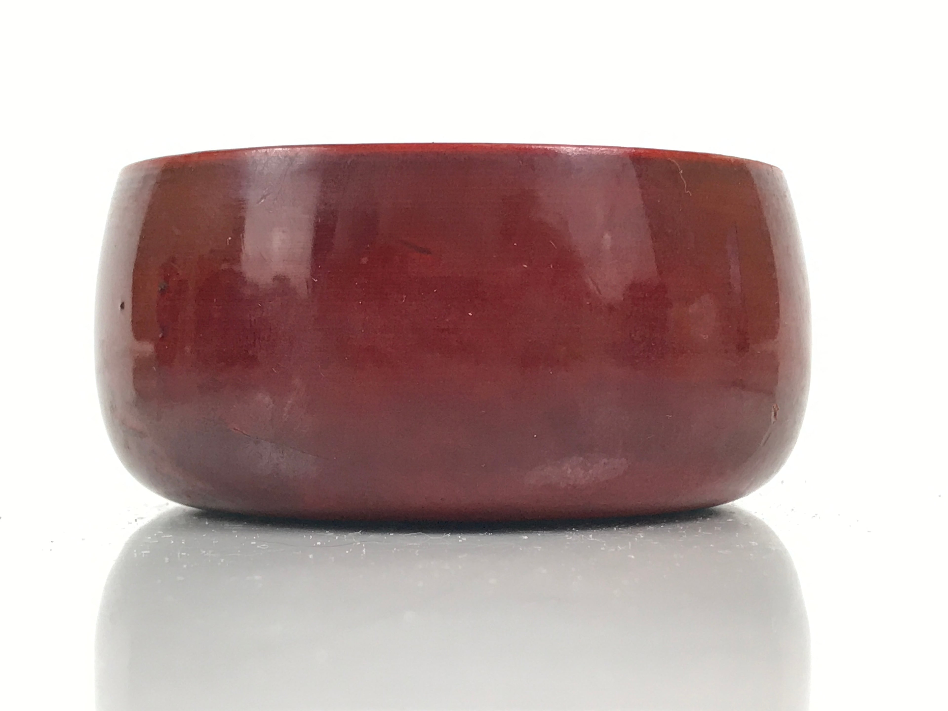 Japanese Lacquered Wooden Sake Snack Cup Vtg Kobachi Bowl Hida Shunkei L595