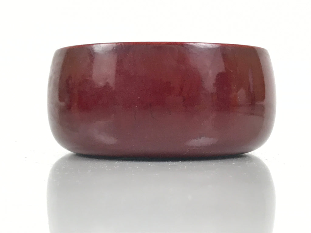 Japanese Lacquered Wooden Sake Snack Cup Vtg Kobachi Bowl Hida Shunkei L596