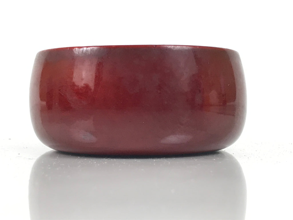 Japanese Lacquered Wooden Sake Snack Cup Vtg Kobachi Bowl Hida Shunkei L596