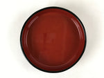 Japanese Lacquered Wooden Serving Dish Vtg Sushioke Tray Bowl Red Black L83